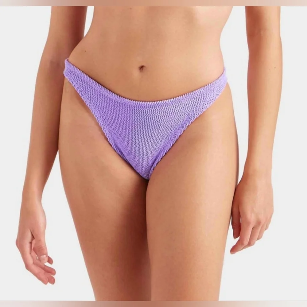 NWT Hunza G Classic Bikini Bottom One Size UK 6-18 (US 2-14) In Lilac